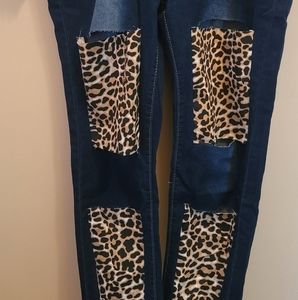 Women's Leopard Jeans